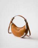 Prada Arqué Small Shearling Shoulder Bag - Image 2